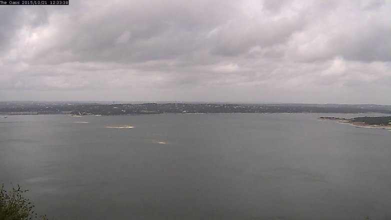 Lake Travis webcam, October 21, 2015 11:40 AM CT