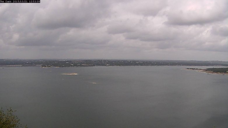 Lake Travis webcam, October 21, 2015 12:00 PM CT