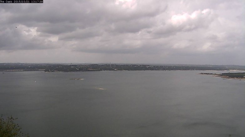 Lake Travis webcam, October 21, 2015 12:25 PM CT