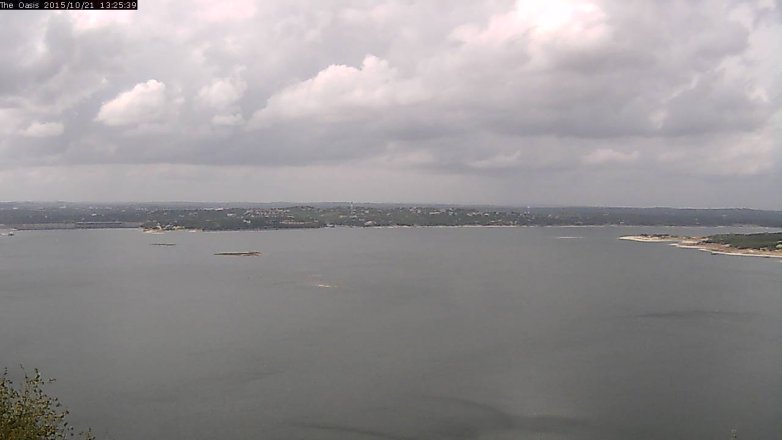 Lake Travis webcam, October 21, 2015 12:30 PM CT