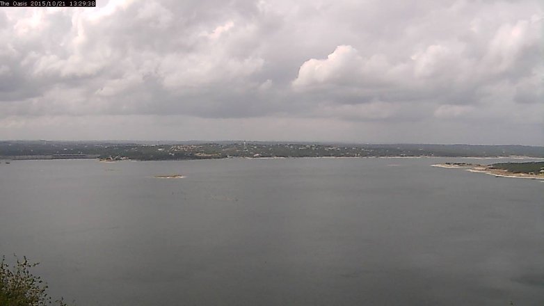 Lake Travis webcam, October 21, 2015 12:35 PM CT