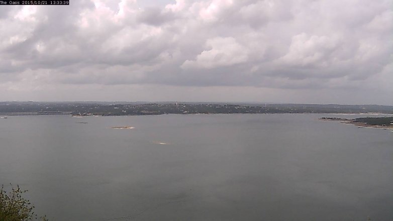 Lake Travis webcam, October 21, 2015 12:40 PM CT