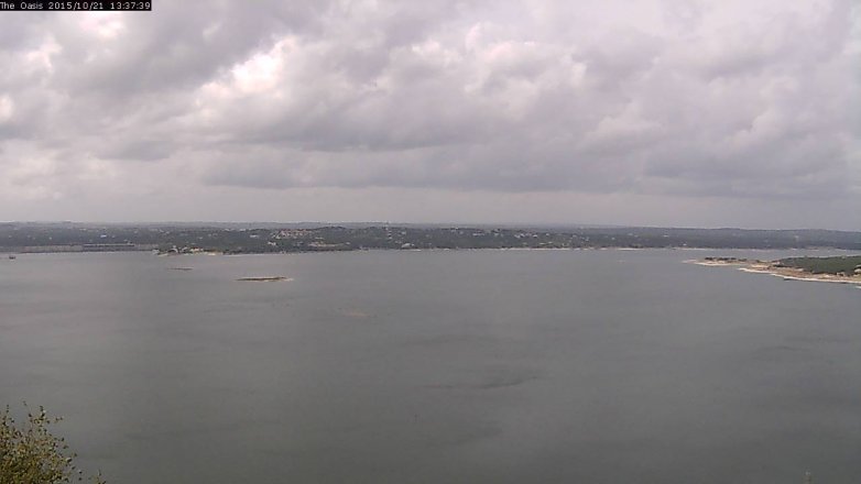 Lake Travis webcam, October 21, 2015 12:45 PM CT
