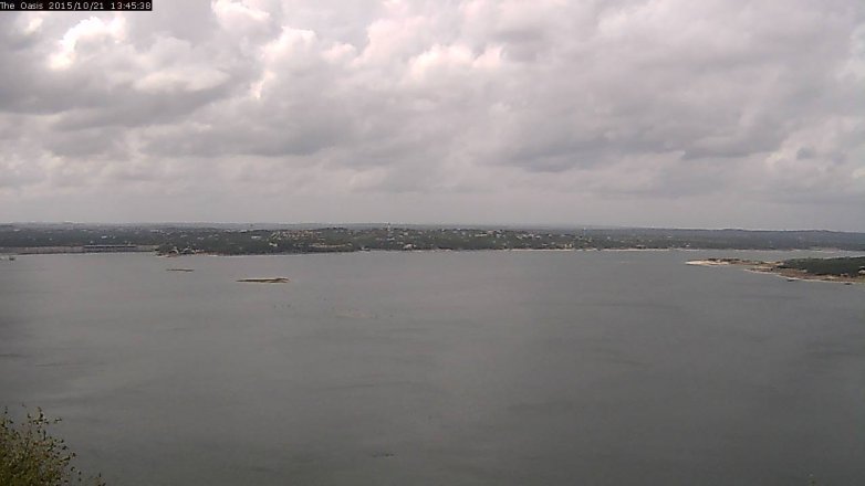Lake Travis webcam, October 21, 2015 12:50 PM CT