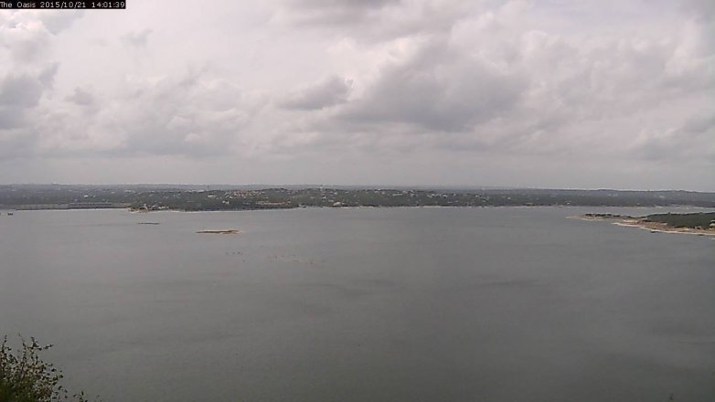 Lake Travis webcam, October 21, 2015 1:05 PM CT