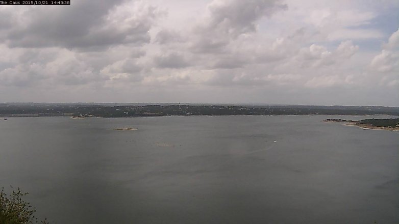 Lake Travis webcam, October 21, 2015 1:50 PM CT