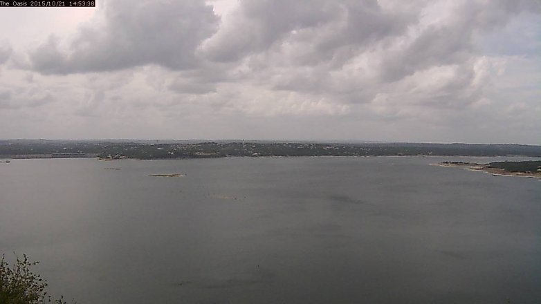 Lake Travis webcam, October 21, 2015 2:00 PM CT