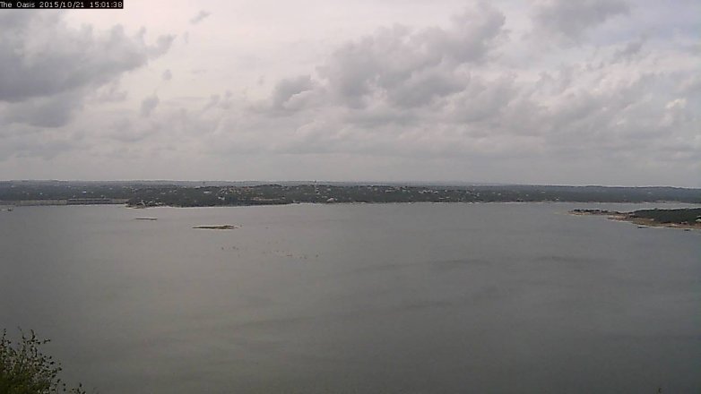 Lake Travis webcam, October 21, 2015 2:10 PM CT
