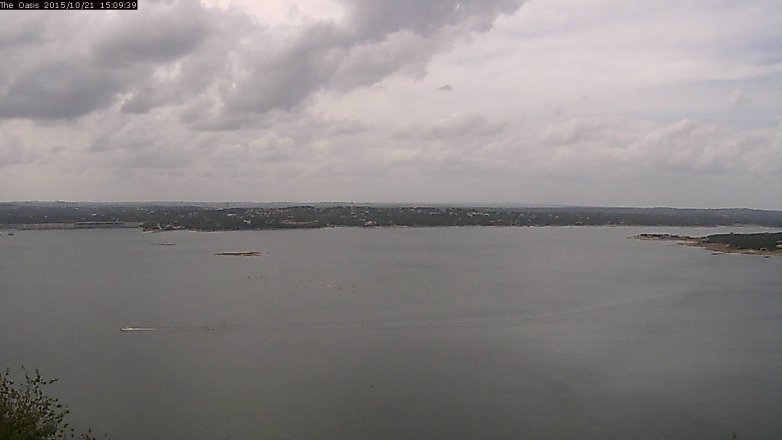 Lake Travis webcam, October 21, 2015 2:15 PM CT