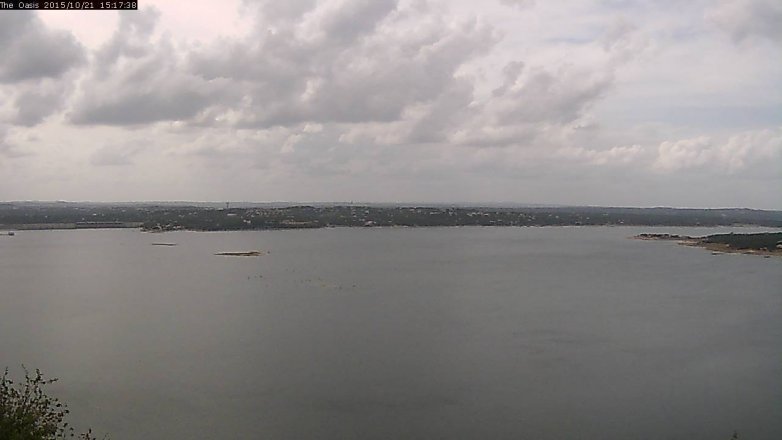 Lake Travis webcam, October 21, 2015 2:25 PM CT