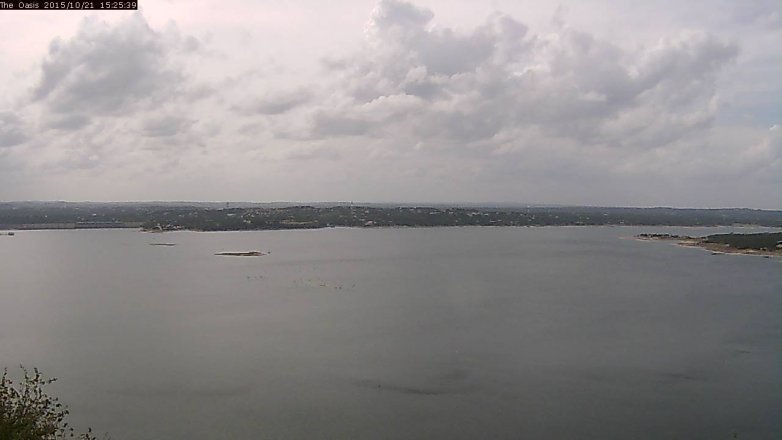 Lake Travis webcam, October 21, 2015 2:30 PM CT
