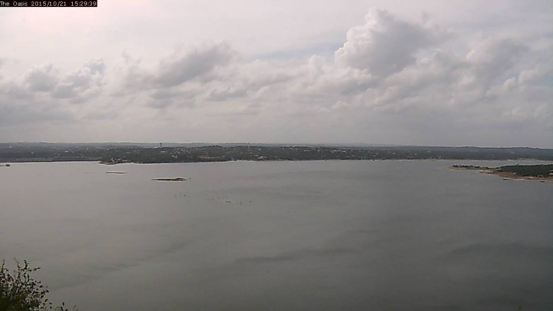 Lake Travis webcam, October 21, 2015 2:35 PM CT