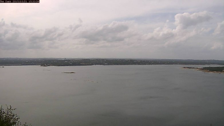 Lake Travis webcam, October 21, 2015 2:40 PM CT