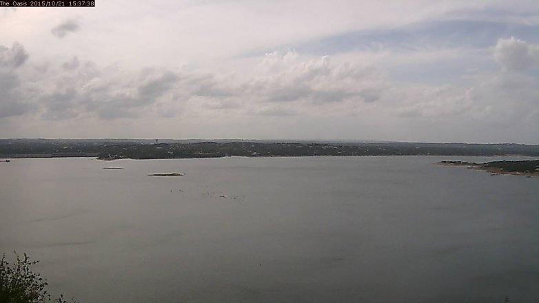 Lake Travis webcam, October 21, 2015 2:45 PM CT