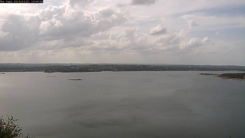 Lake Travis webcam, October 21, 2015 2:55 PM CT