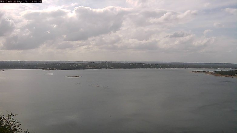 Lake Travis webcam, October 21, 2015 3:00 PM CT