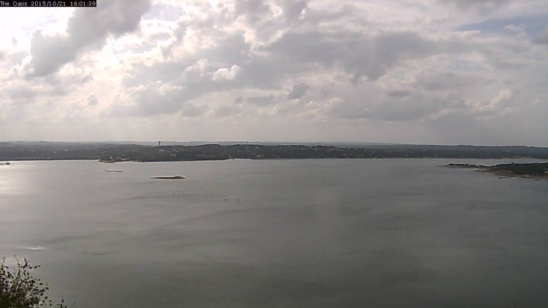 Lake Travis webcam, October 21, 2015 3:05 PM CT