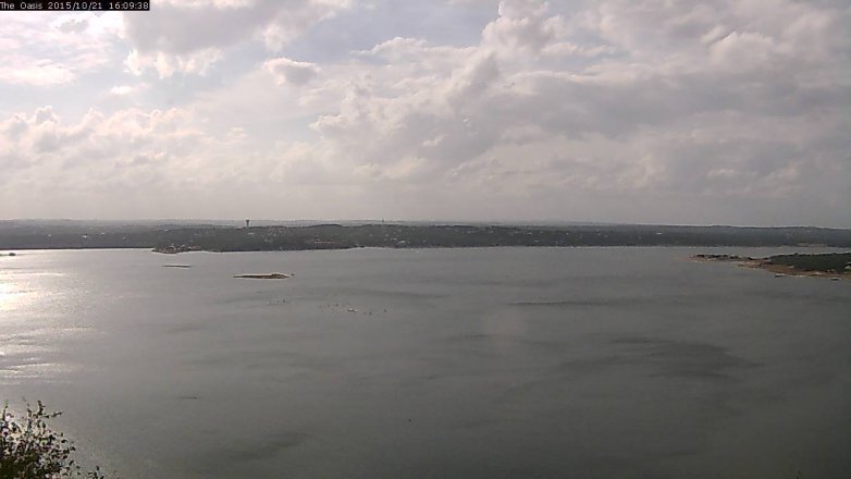 Lake Travis webcam, October 21, 2015 3:15 PM CT