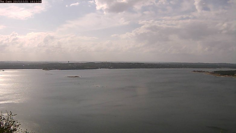 Lake Travis webcam, October 21, 2015 3:20 PM CT