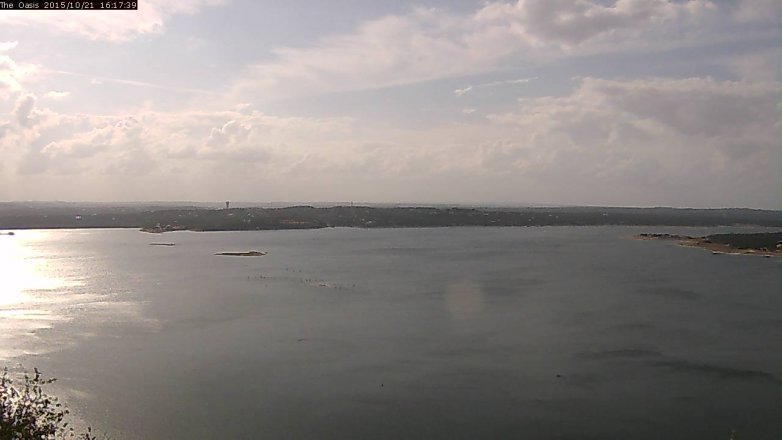 Lake Travis webcam, October 21, 2015 3:25 PM CT