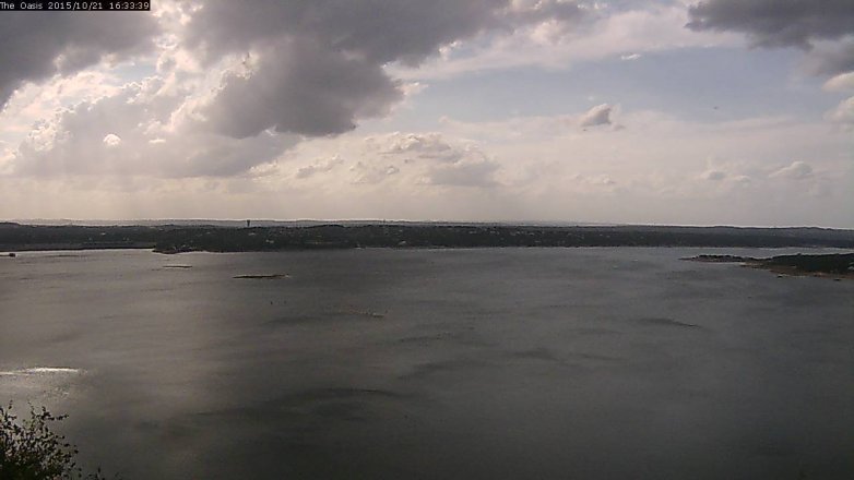Lake Travis webcam, October 21, 2015 3:40 PM CT
