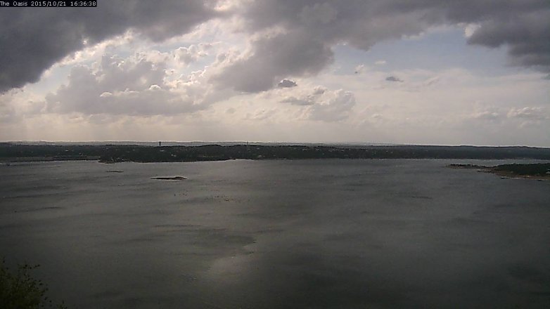 Lake Travis webcam, October 21, 2015 3:45 PM CT