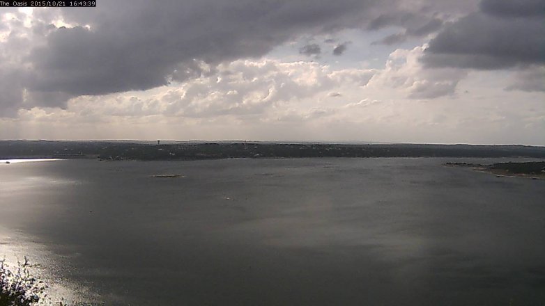 Lake Travis webcam, October 21, 2015 3:50 PM CT