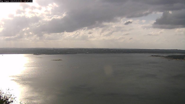 Lake Travis webcam, October 21, 2015 3:55 PM CT