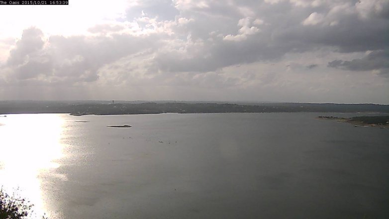 Lake Travis webcam, October 21, 2015 4:00 PM CT