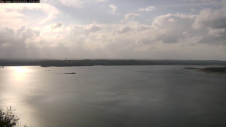 Lake Travis webcam, October 21, 2015 4:10 PM CT