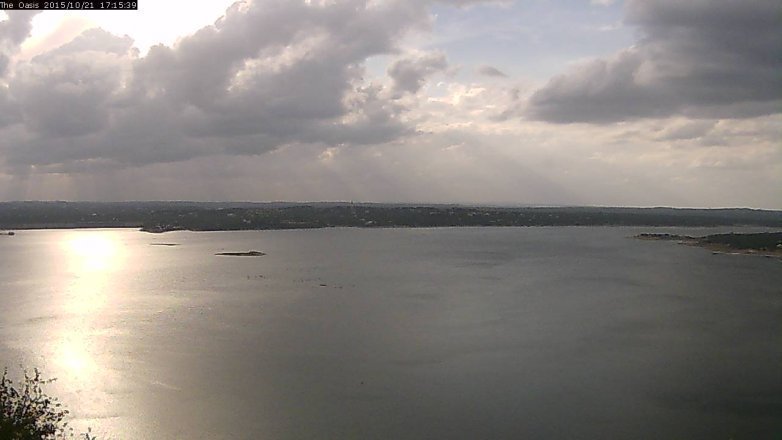 Lake Travis webcam, October 21, 2015 4:20 PM CT