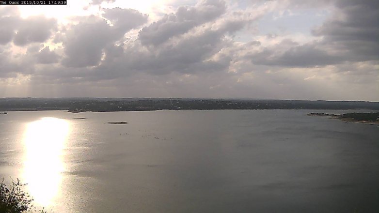 Lake Travis webcam, October 21, 2015 4:25 PM CT