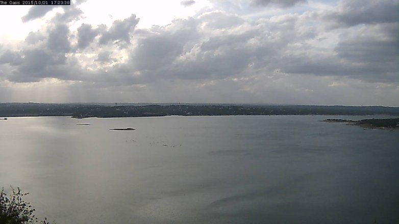 Lake Travis webcam, October 21, 2015 4:30 PM CT