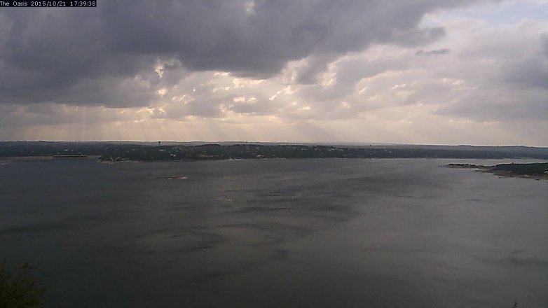 Lake Travis webcam, October 21, 2015 4:45 PM CT