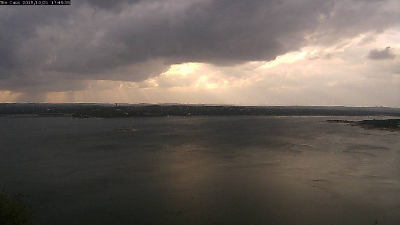 Lake Travis webcam, October 21, 2015 4:50 PM CT