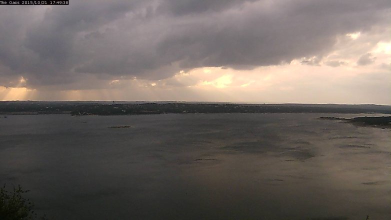 Lake Travis webcam, October 21, 2015 4:55 PM CT
