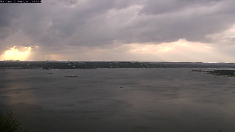 Lake Travis webcam, October 21, 2015 5:00 PM CT