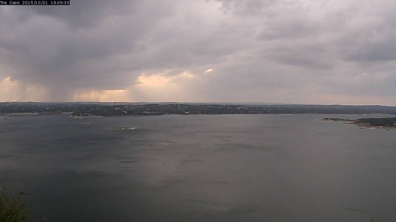 Lake Travis webcam, October 21, 2015 5:15 PM CT