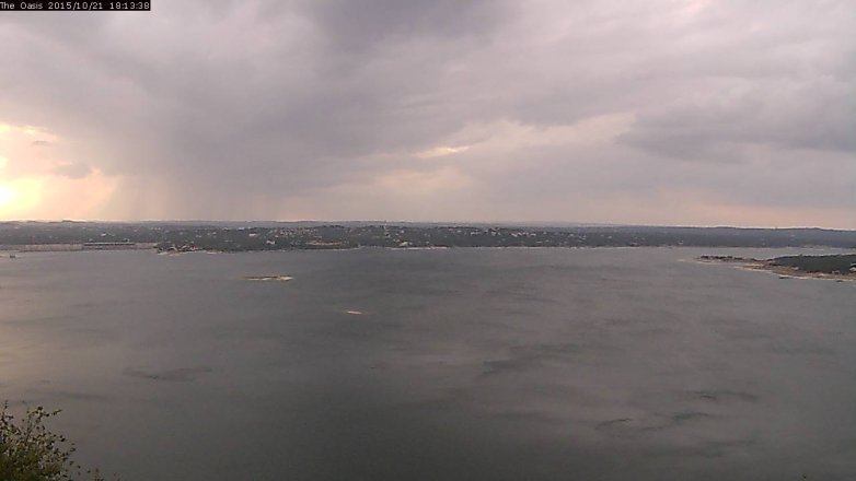 Lake Travis webcam, October 21, 2015 5:20 PM CT