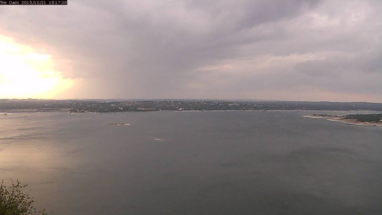 Lake Travis webcam, October 21, 2015 5:25 PM CT
