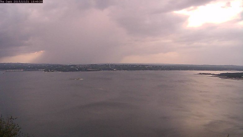 Lake Travis webcam, October 21, 2015 5:55 PM CT