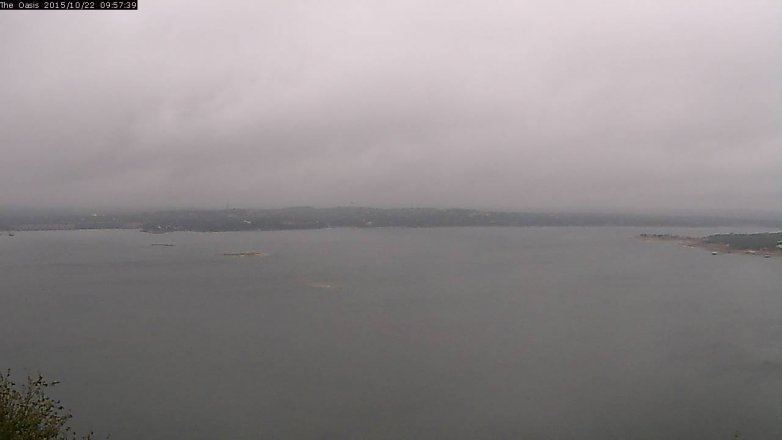 Lake Travis webcam, October 22, 2015 9:05 AM CT