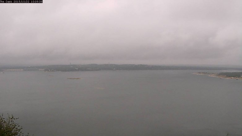 Lake Travis webcam, October 22, 2015 9:15 AM CT