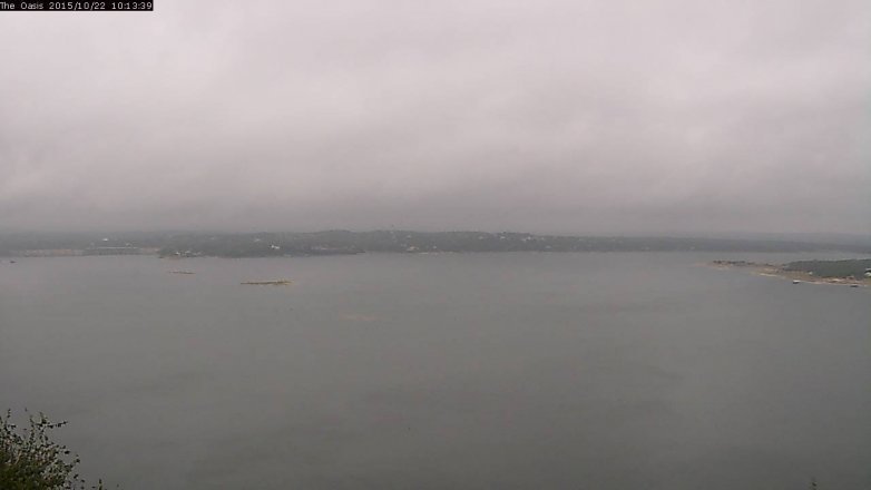 Lake Travis webcam, October 22, 2015 9:20 AM CT