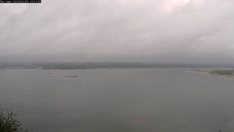 Lake Travis webcam, October 22, 2015 9:25 AM CT