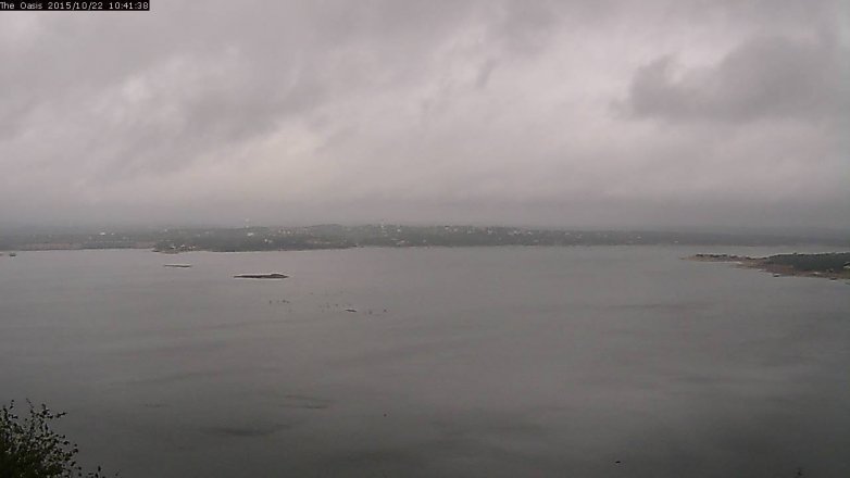 Lake Travis webcam, October 22, 2015 9:50 AM CT