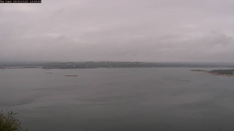 Lake Travis webcam, October 22, 2015 9:55 AM CT
