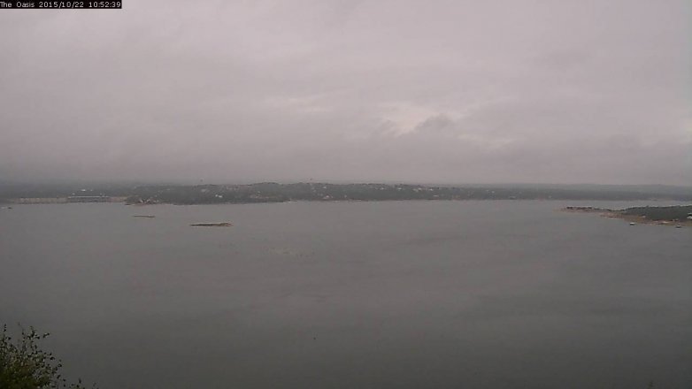 Lake Travis webcam, October 22, 2015 10:00 AM CT