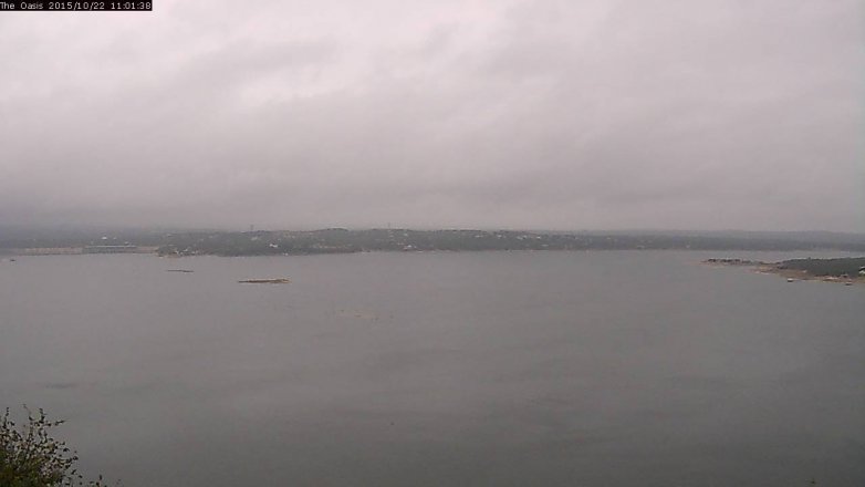Lake Travis webcam, October 22, 2015 10:10 AM CT