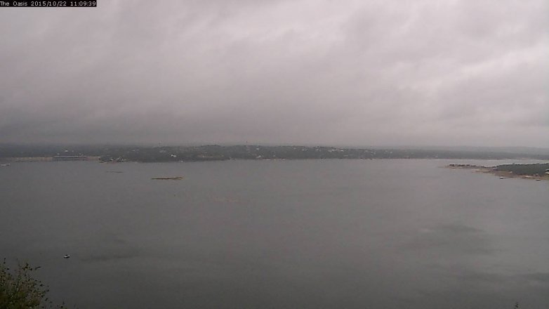 Lake Travis webcam, October 22, 2015 10:15 AM CT